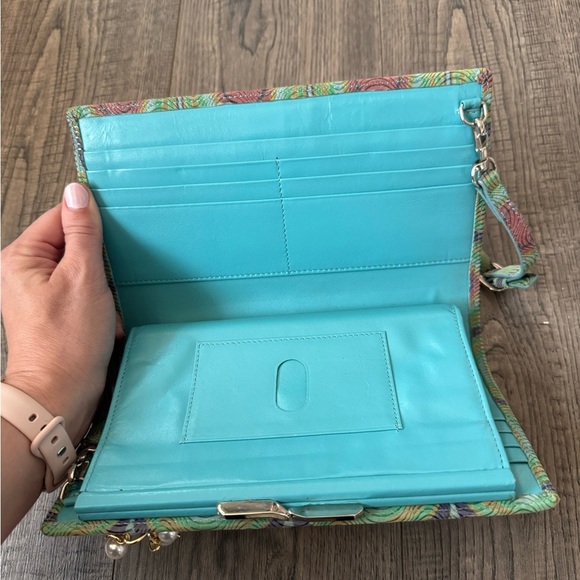 Lodis Tri-Fold Multi-Color Clutch Bag - Picture 8 of 8